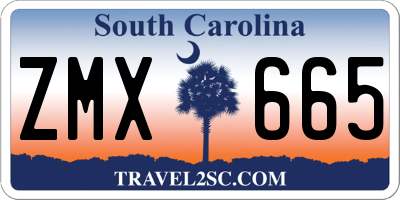 SC license plate ZMX665