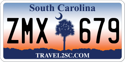 SC license plate ZMX679