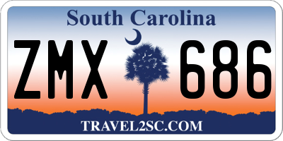 SC license plate ZMX686