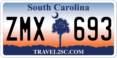 SC license plate ZMX693