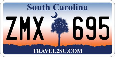 SC license plate ZMX695