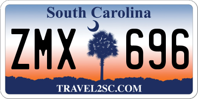 SC license plate ZMX696