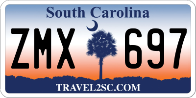 SC license plate ZMX697
