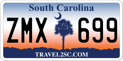 SC license plate ZMX699
