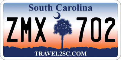 SC license plate ZMX702