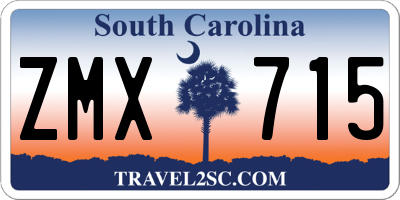 SC license plate ZMX715