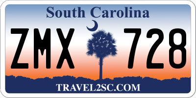 SC license plate ZMX728