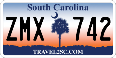 SC license plate ZMX742