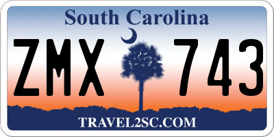 SC license plate ZMX743