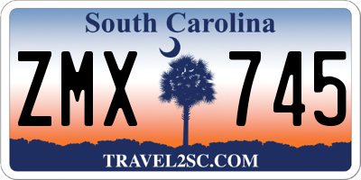 SC license plate ZMX745