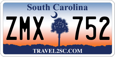 SC license plate ZMX752