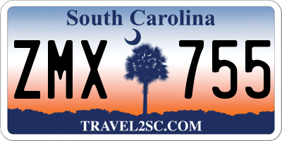 SC license plate ZMX755
