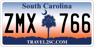 SC license plate ZMX766