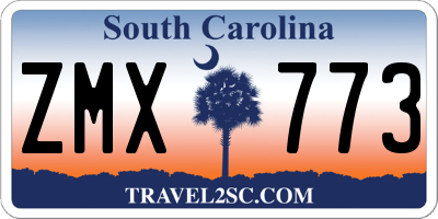 SC license plate ZMX773