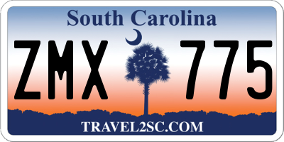 SC license plate ZMX775