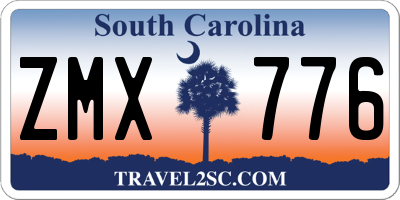 SC license plate ZMX776