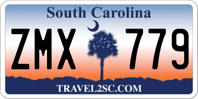 SC license plate ZMX779