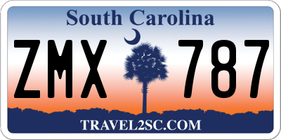 SC license plate ZMX787