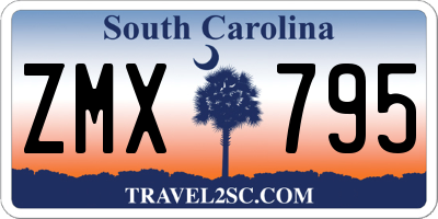 SC license plate ZMX795