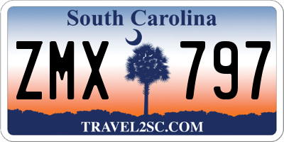 SC license plate ZMX797