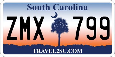 SC license plate ZMX799