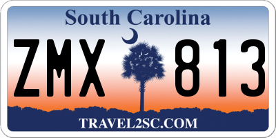 SC license plate ZMX813