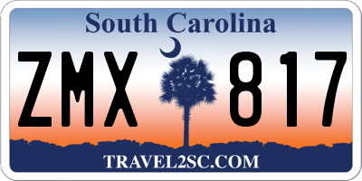SC license plate ZMX817