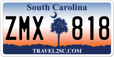 SC license plate ZMX818