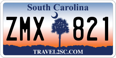 SC license plate ZMX821