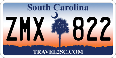 SC license plate ZMX822