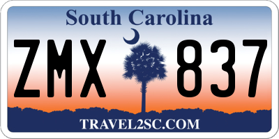 SC license plate ZMX837