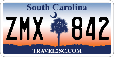 SC license plate ZMX842