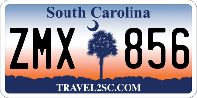 SC license plate ZMX856