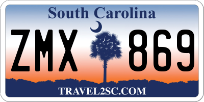 SC license plate ZMX869