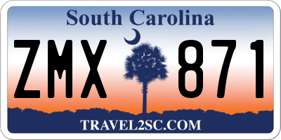 SC license plate ZMX871