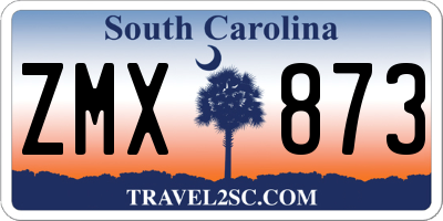 SC license plate ZMX873