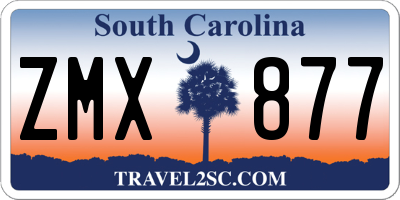 SC license plate ZMX877