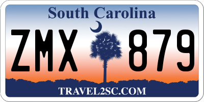 SC license plate ZMX879