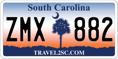 SC license plate ZMX882