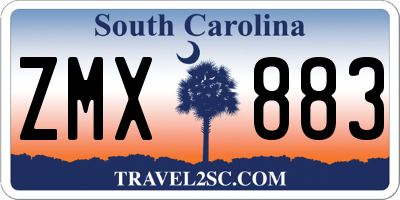 SC license plate ZMX883