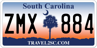SC license plate ZMX884