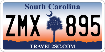 SC license plate ZMX895