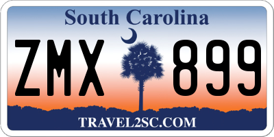 SC license plate ZMX899