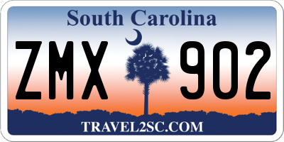 SC license plate ZMX902