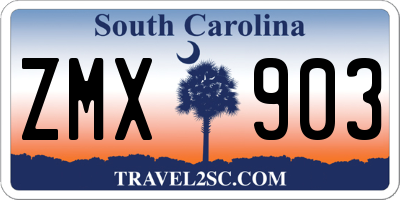 SC license plate ZMX903