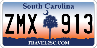 SC license plate ZMX913