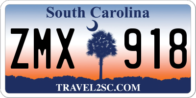 SC license plate ZMX918