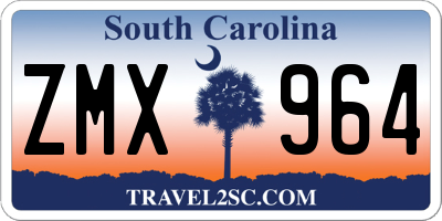 SC license plate ZMX964