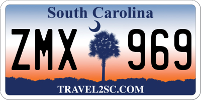 SC license plate ZMX969