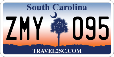 SC license plate ZMY095